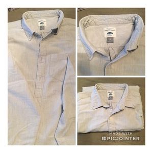 Light Grey Old Navy Button Up - Size Large